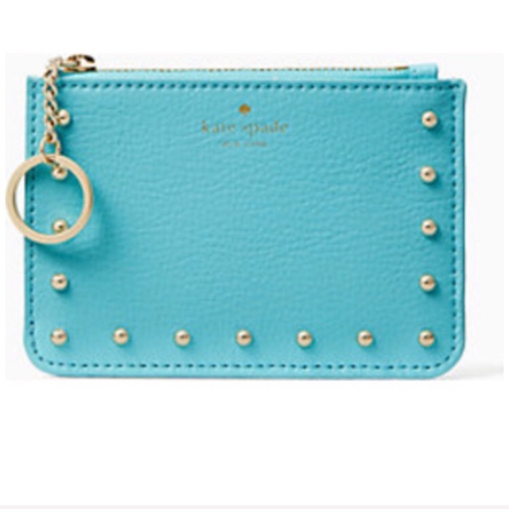 Kate Spade Sanders Mini Wallet Bitsy Studded Blue